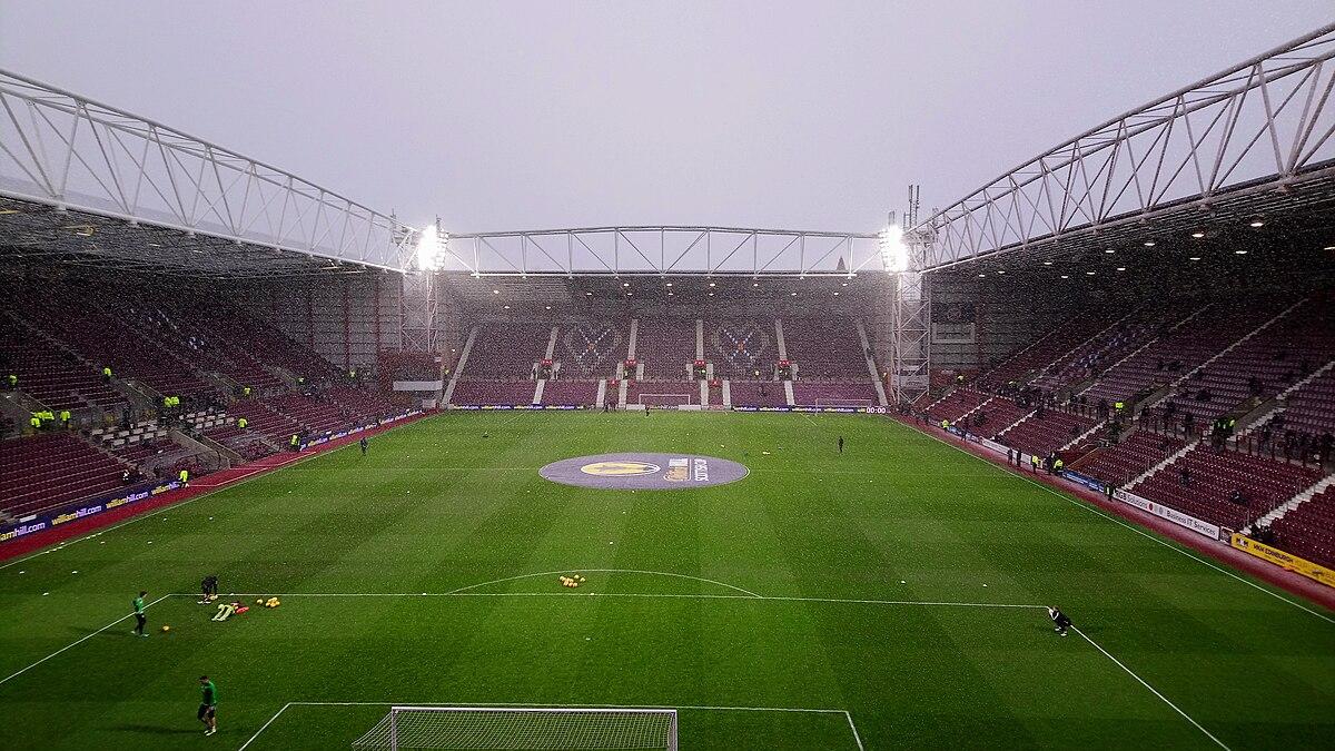 Inside Tynecastle Park
